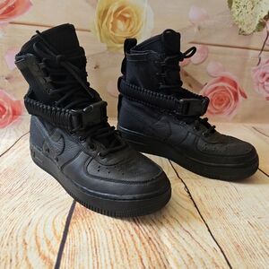Nike Triple Black SF Air Force 1 high top
